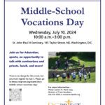 2024 Middle School Vocations Day flier