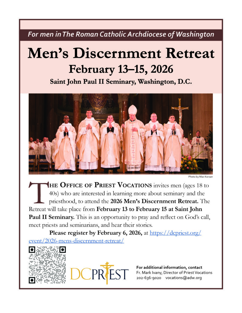 2026 Men's Discernment Retreat flyer 2026 Men's Discernment Retreat flyer